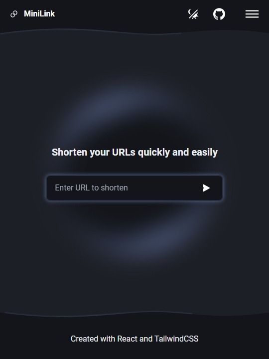 Home page of MiniLink